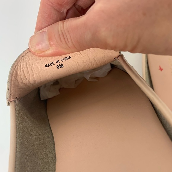 Kate Spade New York Mallory Soft Pink Leather Bow Flats Slides Mules Slip On 9 - Picture 7 of 7